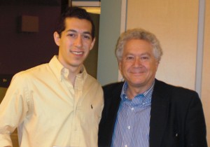 Bernie with son, Jason. To complete the circle: Arthur has only spoken with Bernie on the phone, but he met Jason -- who is studying law at George Washington University, a few weeks ago