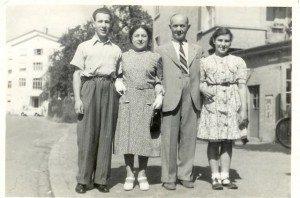 Erwin, Lily, TK, Flora, Zurich 1948