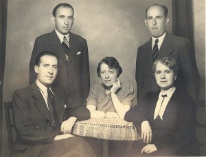 The Jarolim family (left to right): Paul, Frederick (Fritz), Edith, Matilda, Richard