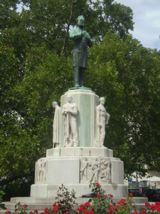 Karl Lueger statue in Karl Lueger Plaza