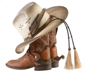 Cowboy-Boots-And-Hat